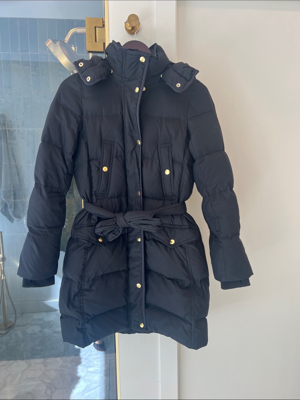 J. Crew black puffer